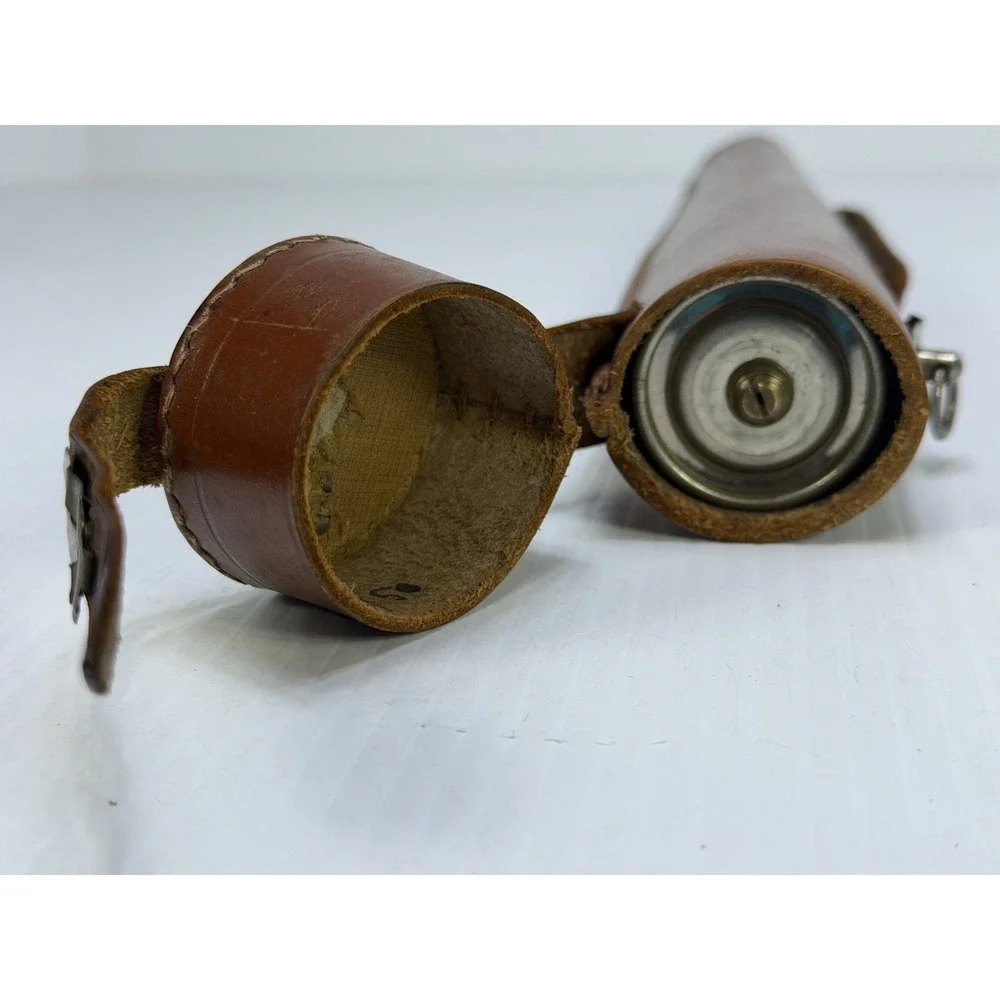 Antique EDLA DEPOSE Extending Camera Brass Tripod Leather Field Carrying Case